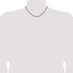Polished Stainless Steel Spiga (Wheat) Chain Necklace 3.2mm