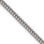 Polished Stainless Steel Spiga (Wheat) Chain Necklace 3.2mm