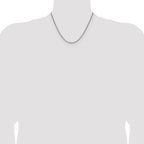 Polished Stainless Steel Box Chain Necklace 1.7mm 18in