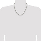 Polished Stainless Steel Box Chain Necklace 3.5mm