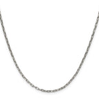 Polished Stainless Steel Paperclip Chain Necklace 2.2mm