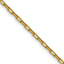 Polished Gold-Tone Stainless Steel Paperclip Chain Necklace 2.2mm