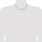 Polished Stainless Steel Cable Chain Necklace 1.9mm