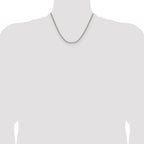 Polished Stainless Steel Cable Chain Necklace 3mm