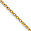 Polished Gold-Tone Stainless Steel Cable Chain Necklace 3mm