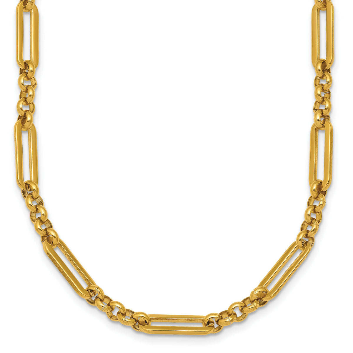 Paperclip Chain Necklace in Stainless Steel, 4.5mm, 21.5 Inch - Sophia Jewelers Main image