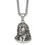 Antiqued Stainless Steel Rolo Chain Necklace