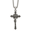 Antiqued INRI Stainless Steel Rolo Chain Necklace