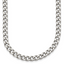 Polished Stainless Steel Curb Chain Necklace 5.25mm