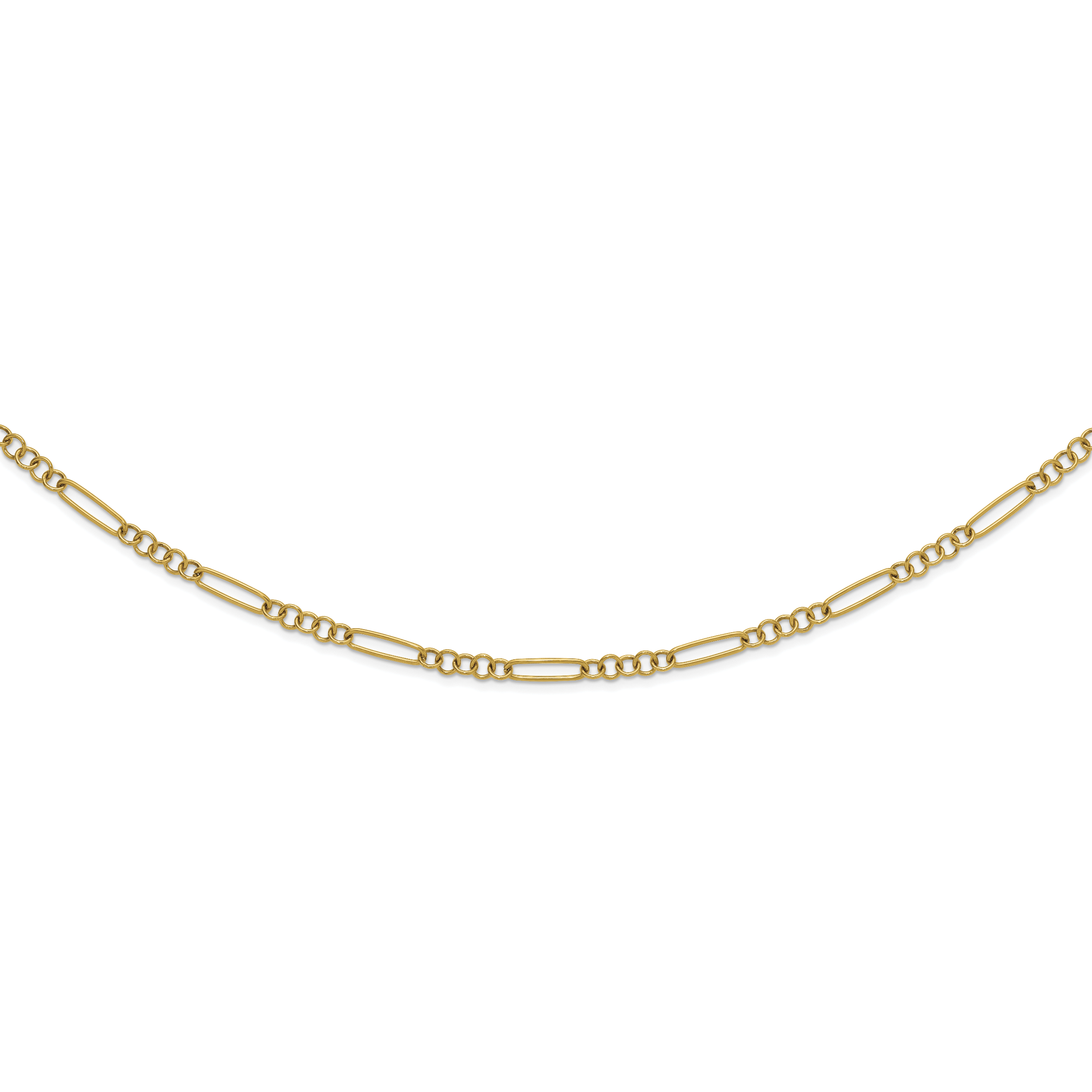 Polished Gold-Tone Stainless Steel Necklace 5.25mm