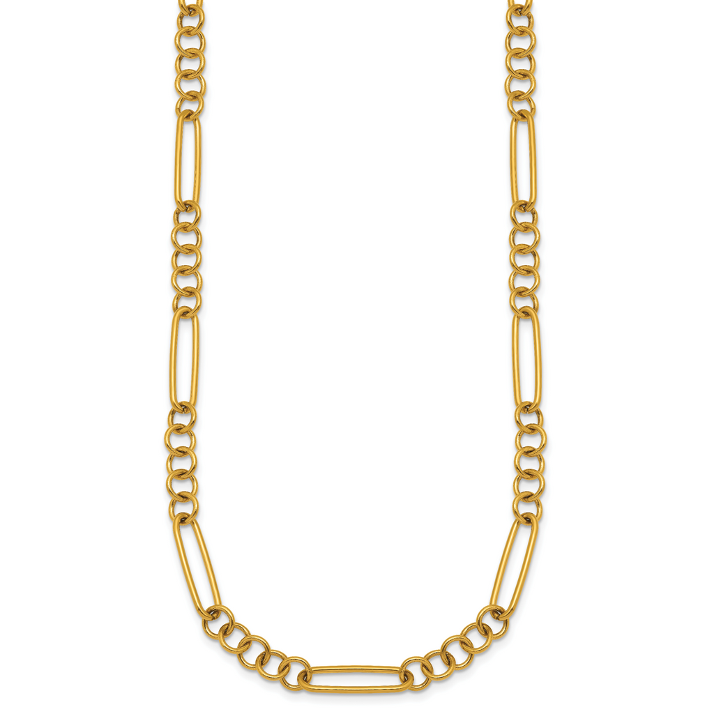 Polished Gold-Tone Stainless Steel Necklace 5.25mm
