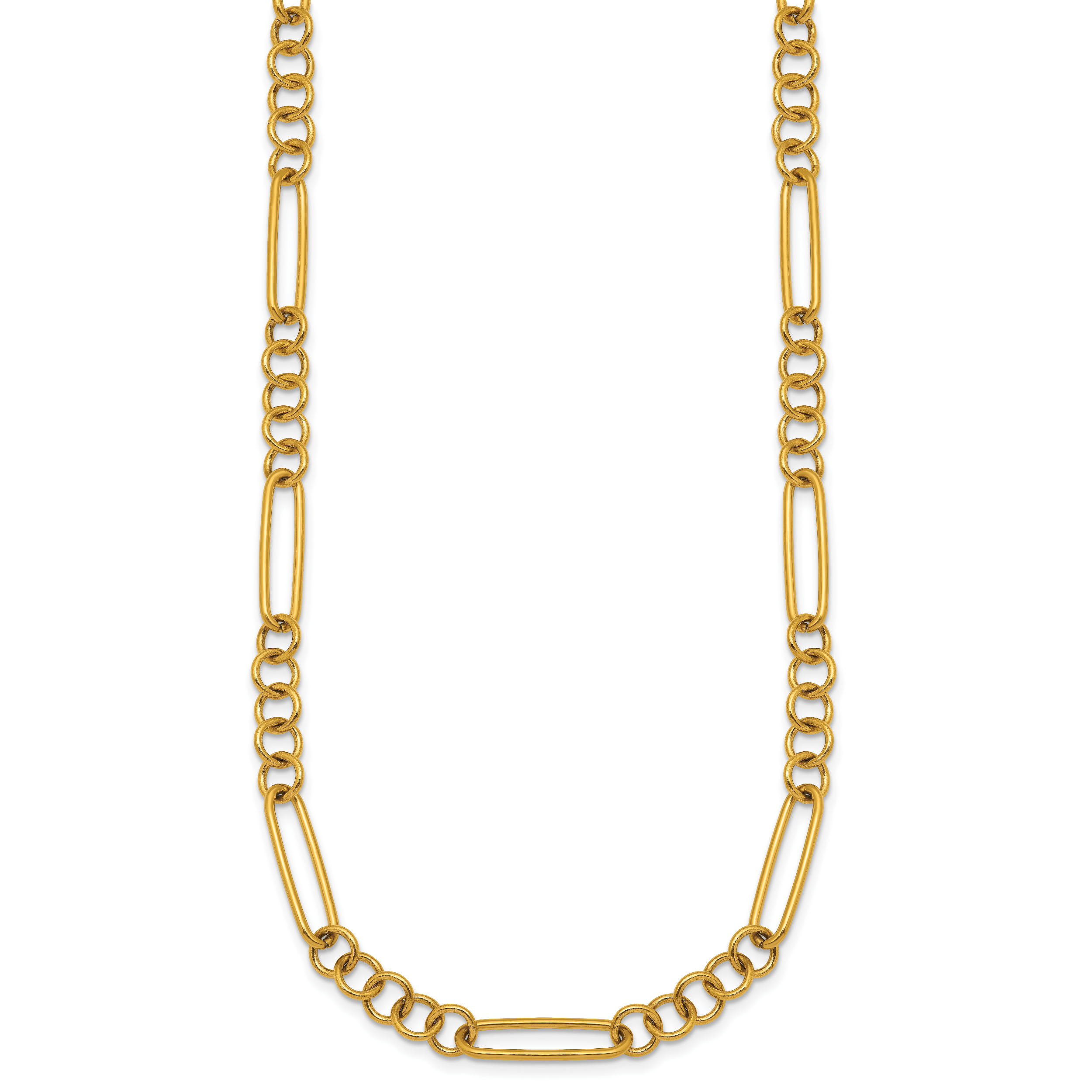 Polished Gold-Tone Stainless Steel Necklace 5.25mm