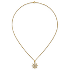 Gold-Tone Polished Cubic Zirconia Stainless Steel Necklace