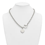 Polished Heart Stainless Steel Necklace