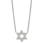 Polished Cubic Zirconia Star Stainless Steel Necklace