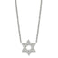 Polished Cubic Zirconia Star Stainless Steel Necklace