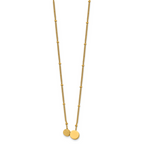 Laser-Etched Gold-Tone Stainless Steel Necklace
