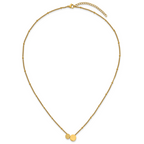 Laser-Etched Gold-Tone Stainless Steel Necklace