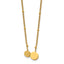 Laser-Etched Gold-Tone Stainless Steel Necklace