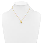 Gold-Tone Polished Elephant Stainless Steel Necklace