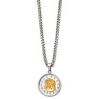 Polished Gold-Tone Stainless Steel Necklace