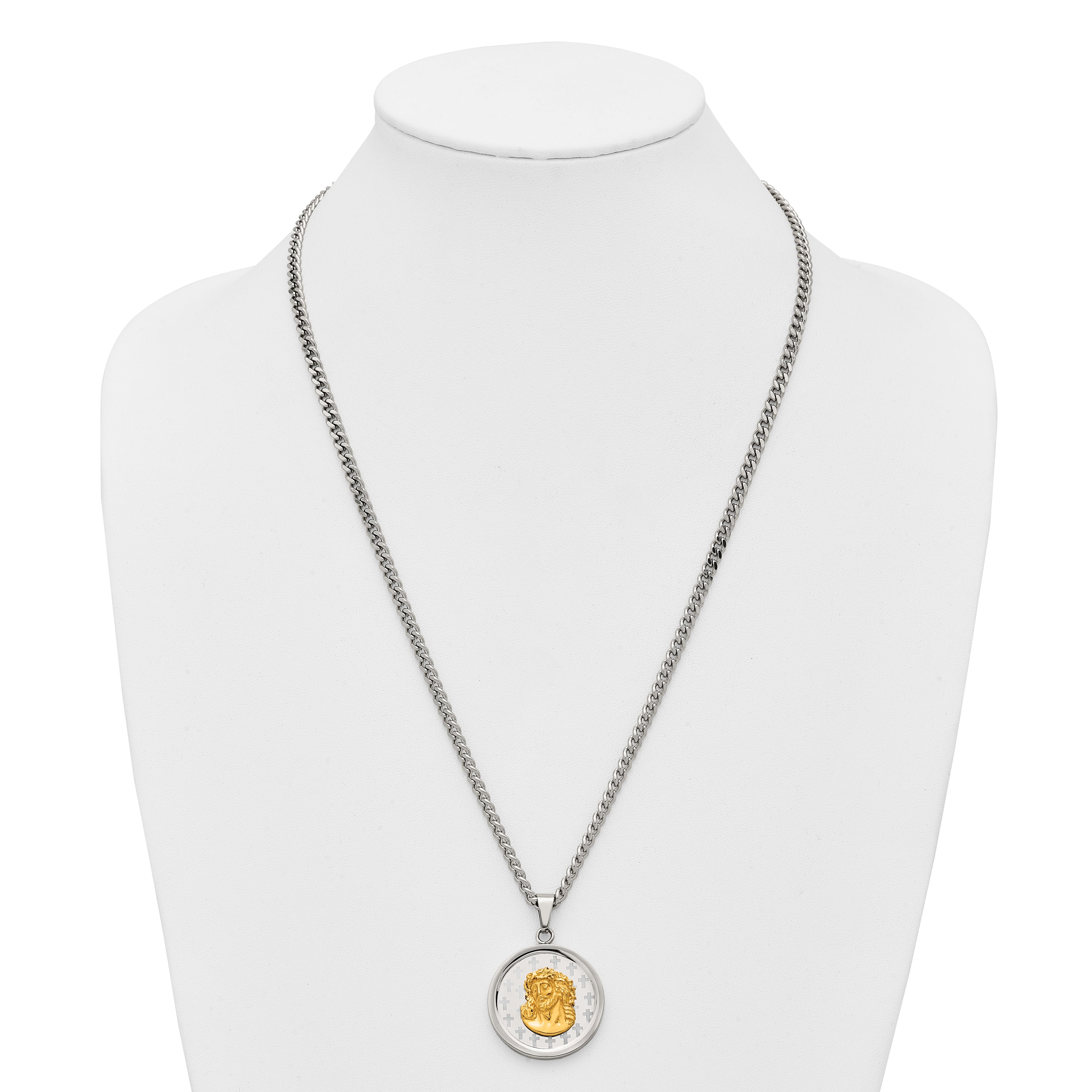 Polished Gold-Tone Stainless Steel Necklace