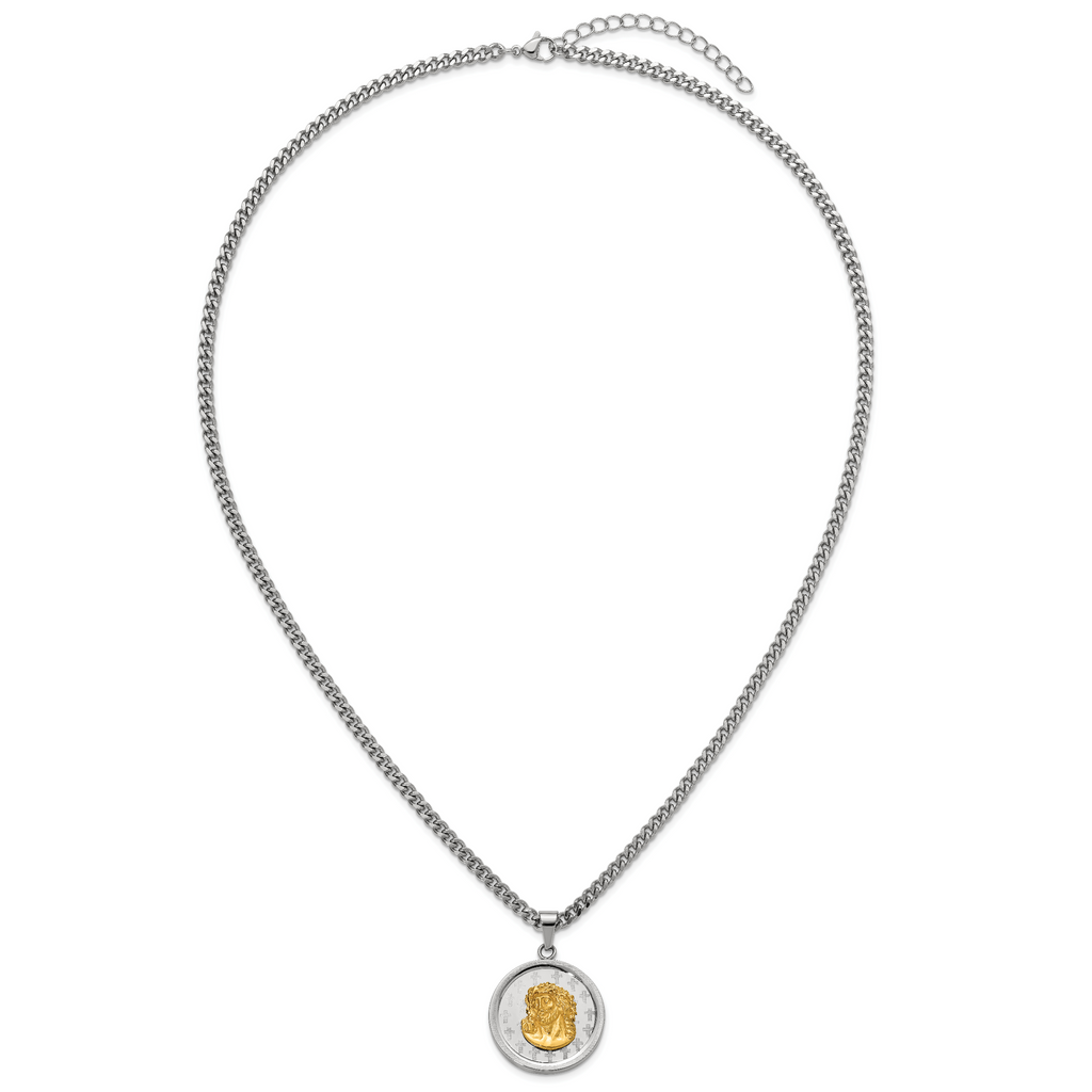 Polished Gold-Tone Stainless Steel Necklace