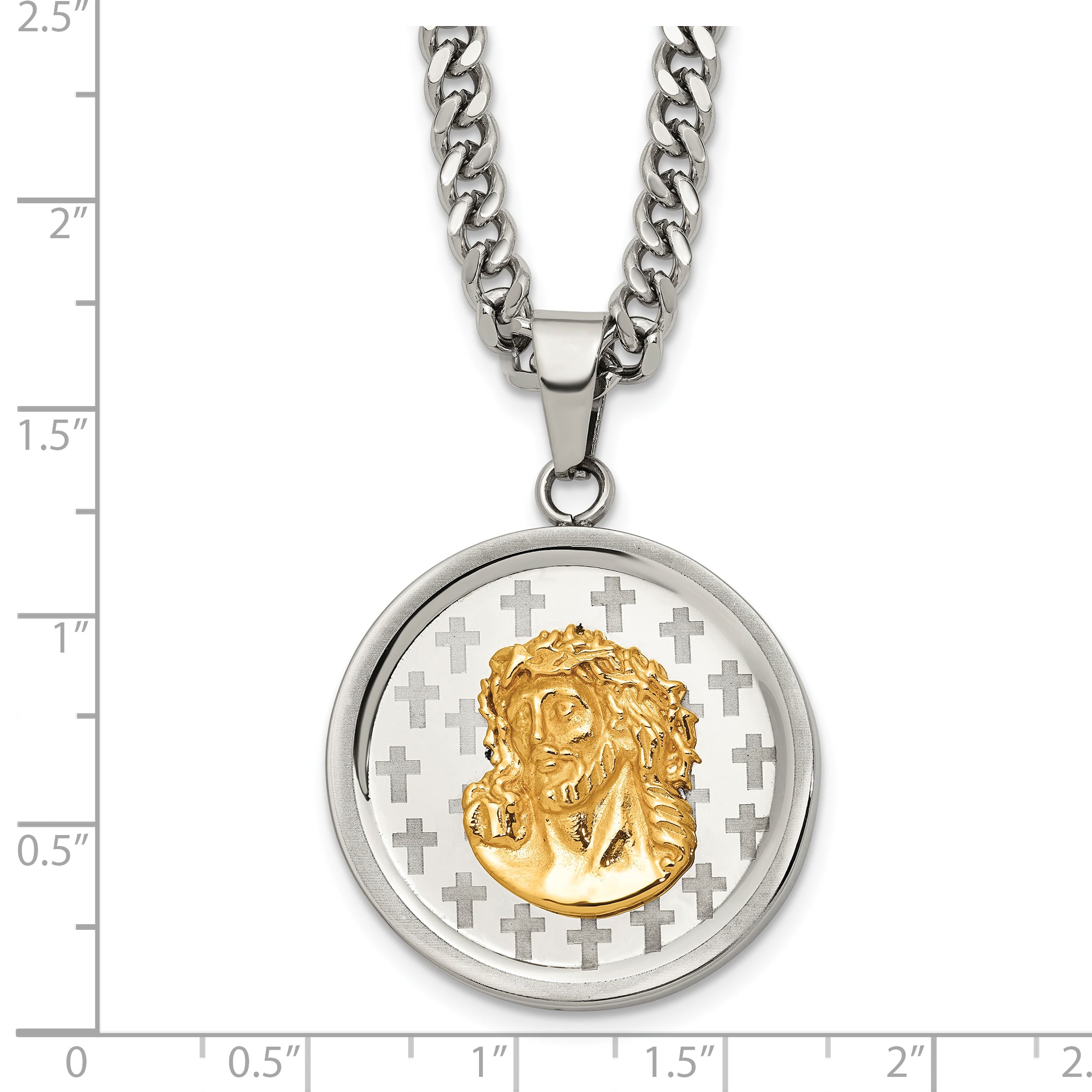 Polished Gold-Tone Stainless Steel Necklace