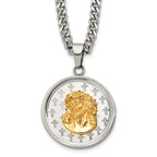 Polished Gold-Tone Stainless Steel Necklace