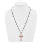 Polished Cross Stainless Steel Necklace