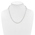 Polished Stainless Steel Paperclip Chain Necklace 3.25mm