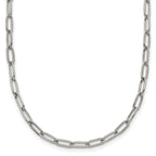 Polished Stainless Steel Paperclip Chain Necklace 3.25mm