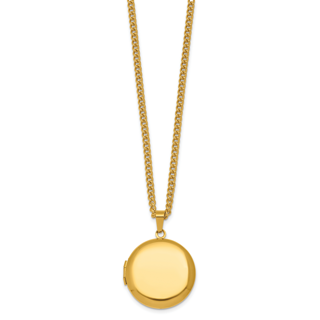 Polished Gold-Tone Stainless Steel Necklace 2.95mm