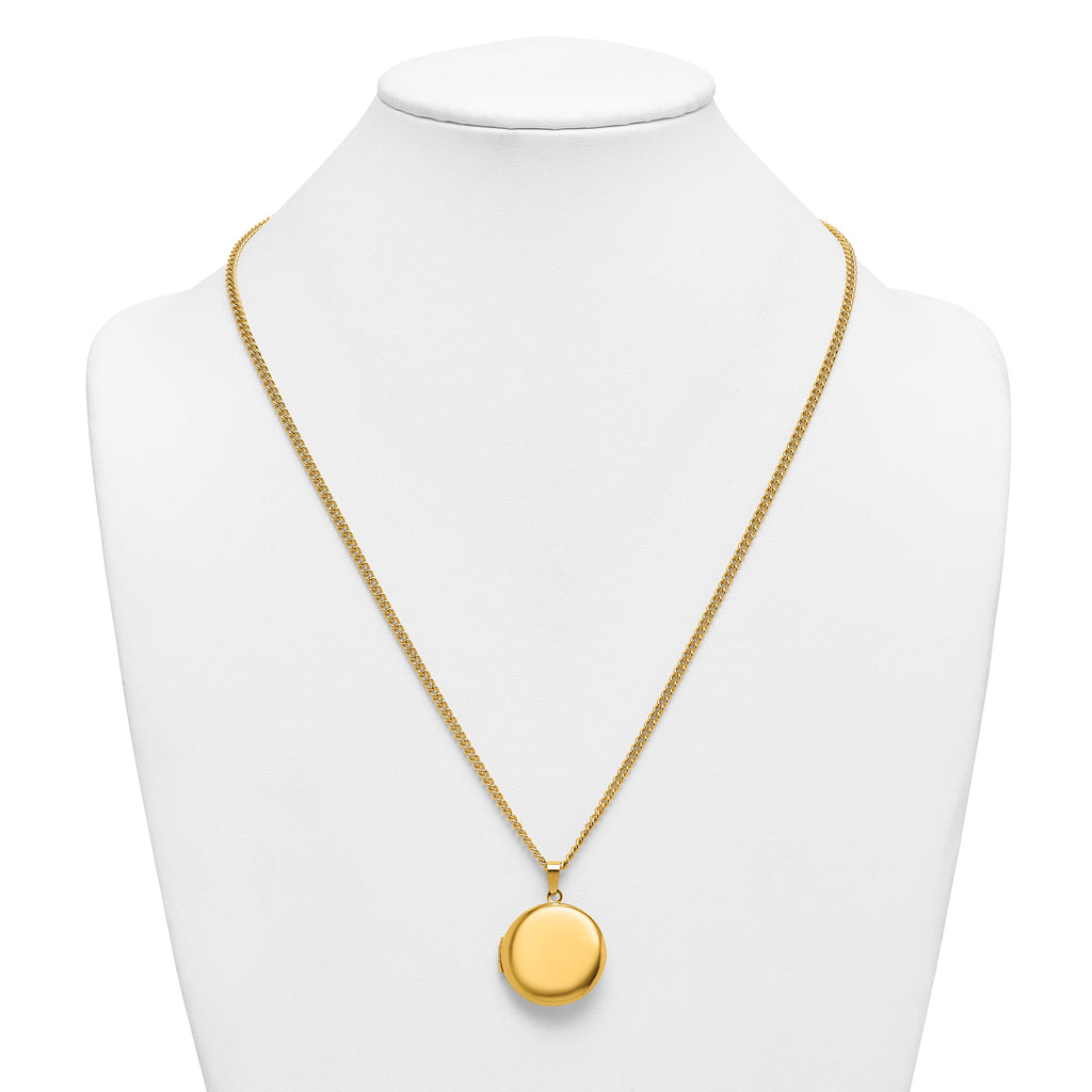 Polished Gold-Tone Stainless Steel Necklace 2.95mm