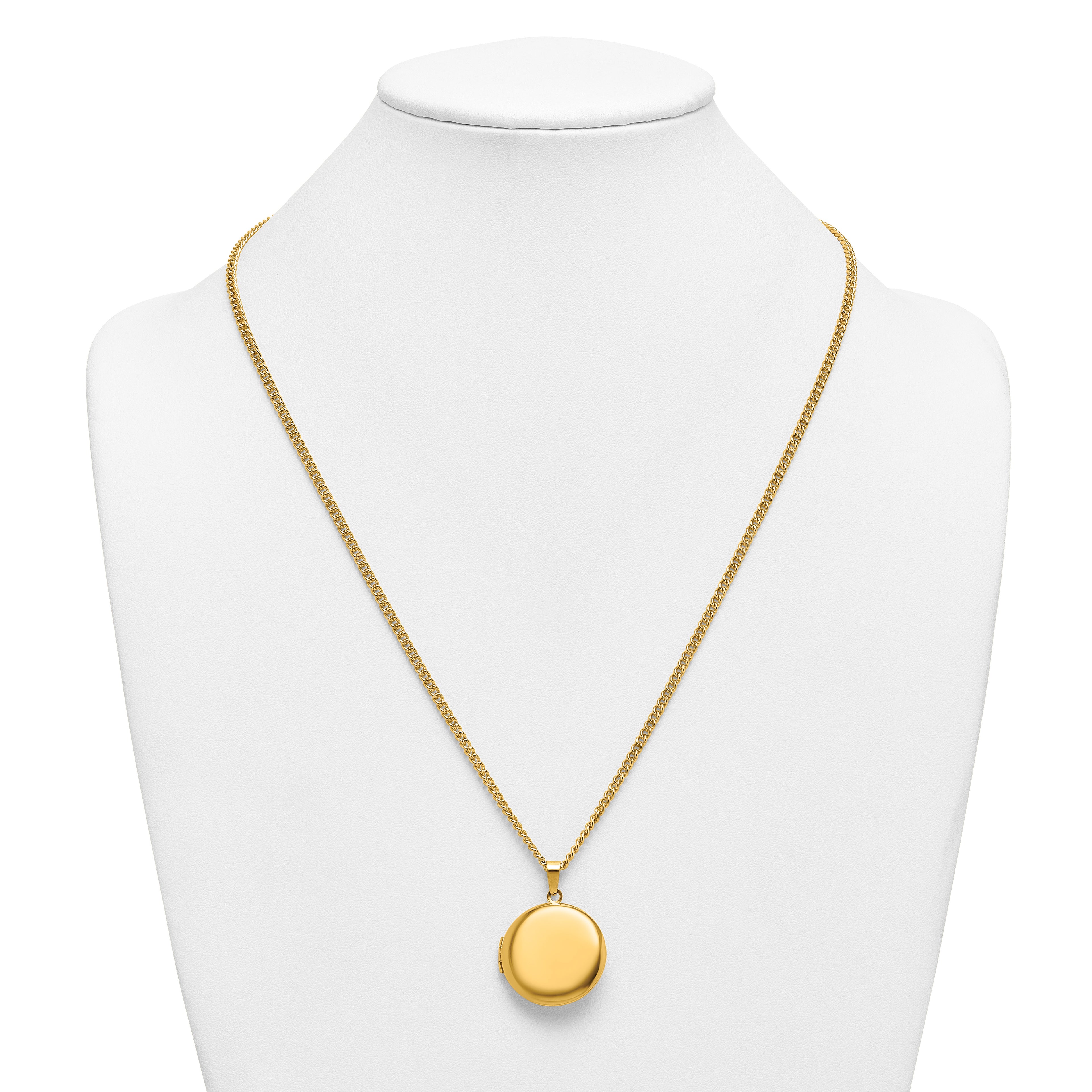 Polished Gold-Tone Stainless Steel Necklace 2.95mm