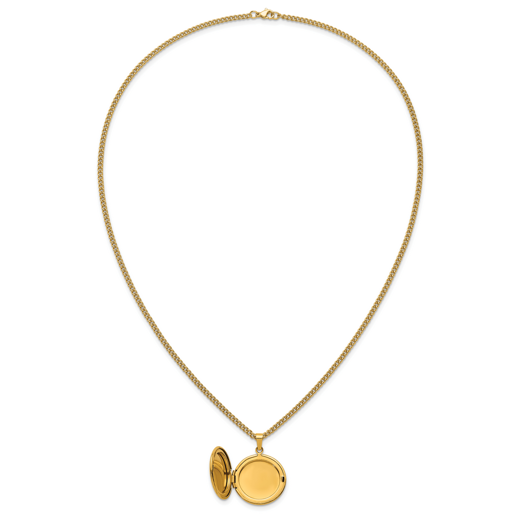 Polished Gold-Tone Stainless Steel Necklace 2.95mm