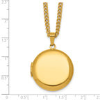 Polished Gold-Tone Stainless Steel Necklace 2.95mm
