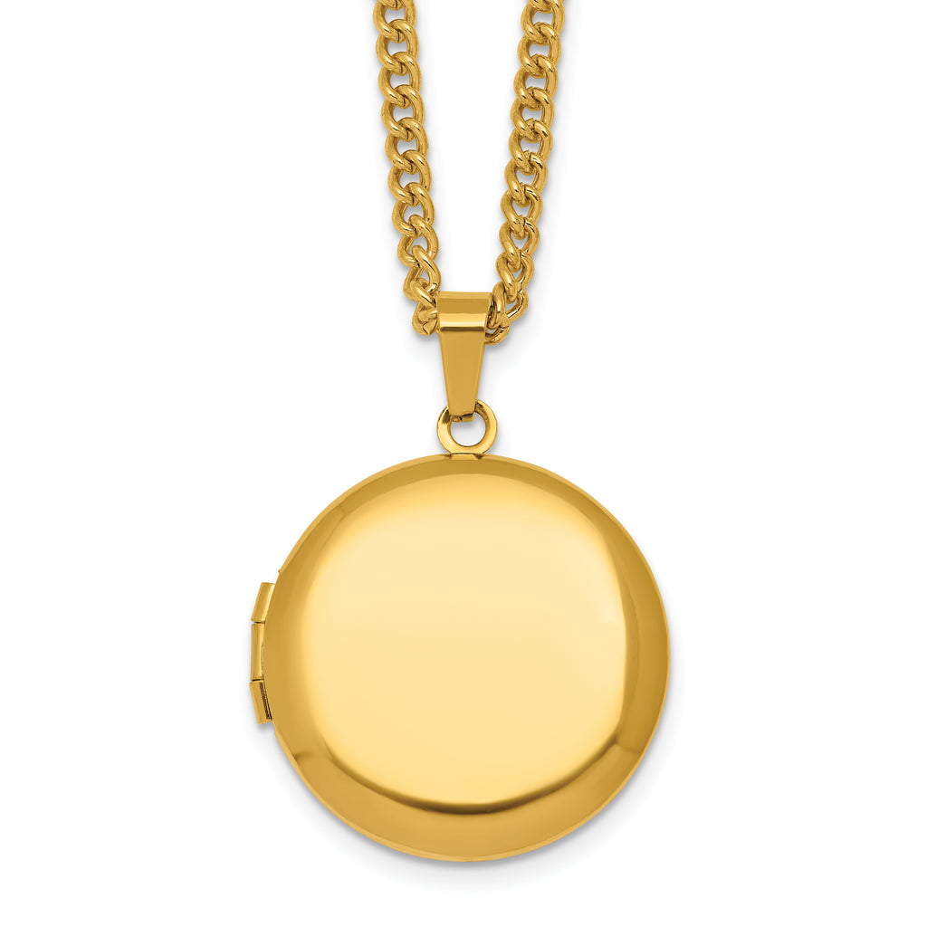 Polished Gold-Tone Stainless Steel Necklace 2.95mm