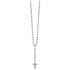 Polished Purple Cubic Zirconia Stainless Steel Necklace 4.35mm