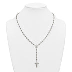 Polished Purple Cubic Zirconia Stainless Steel Necklace 4.35mm