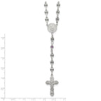 Polished Purple Cubic Zirconia Stainless Steel Necklace 4.35mm