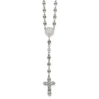 Polished Blue Cubic Zirconia Stainless Steel Necklace 4.35mm