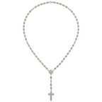 Polished Cubic Zirconia Stainless Steel Necklace 4.35mm