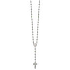 Polished Green Cubic Zirconia Stainless Steel Necklace 4.35mm