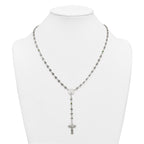 Polished Green Cubic Zirconia Stainless Steel Necklace 4.35mm