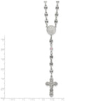 Polished Purple Cubic Zirconia Stainless Steel Necklace 4.35mm 21in