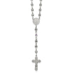 Polished Purple Cubic Zirconia Stainless Steel Necklace 4.35mm 21in
