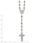 Polished Green Cubic Zirconia Stainless Steel Necklace 4.35mm 21in