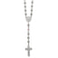 Polished Pink Cubic Zirconia Stainless Steel Necklace 4.35mm