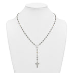 Polished Yellow Cubic Zirconia Stainless Steel Necklace 4.35mm